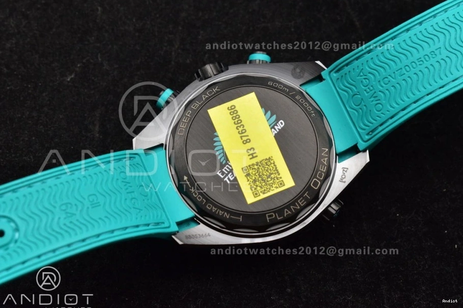 on Chrono Dial Ceramic Deep M+SF Strap Black A9900 Best Master Ocean 1:1 Planet Edition Rubber Blue Black 0103